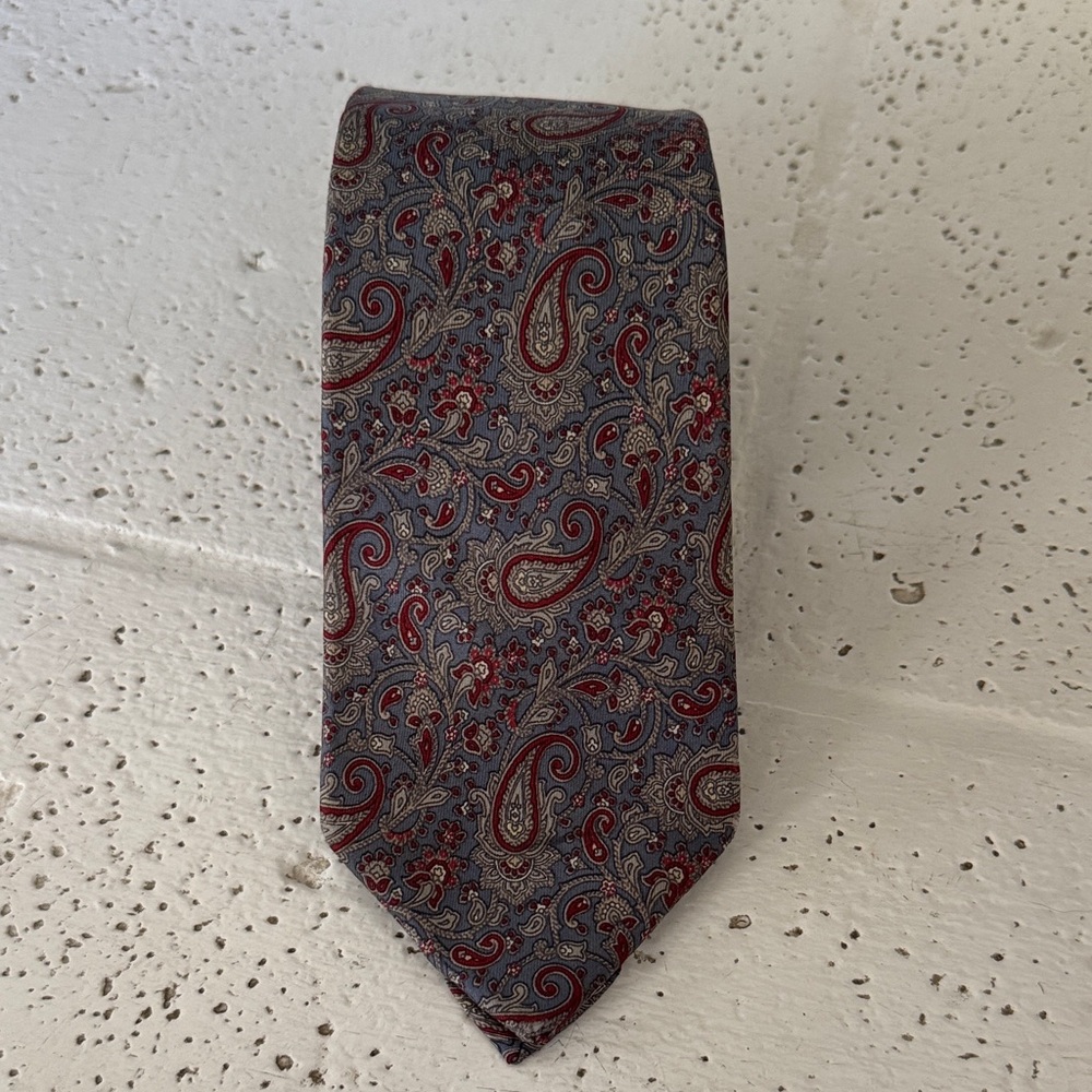 Paisley Patterned Dior Silk Tie